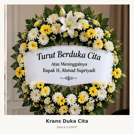 Krans Bunga Duka Mauk